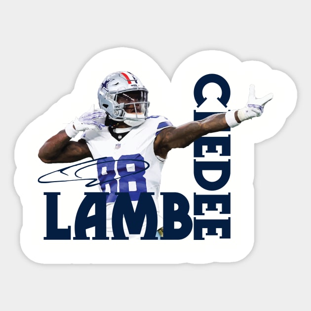 CeeDee Lamb Sticker by CovpaTees